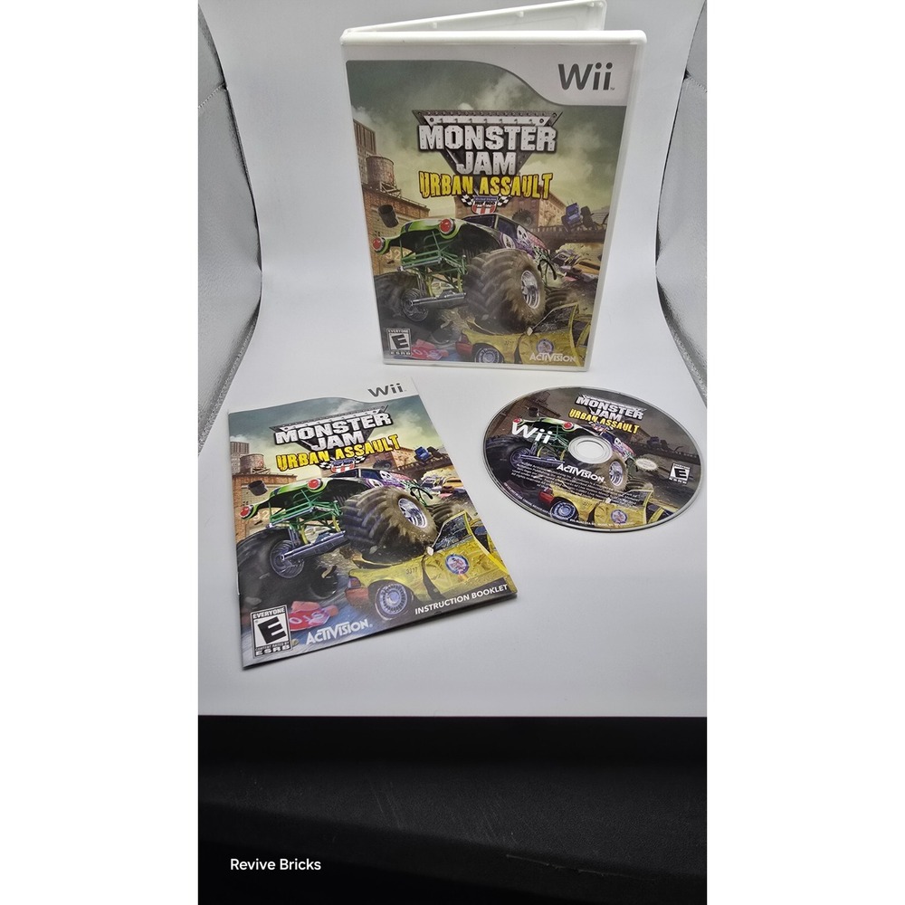 Monster Jam: Urban Assault (Nintendo Wii 2008) CIB Complete Tested Working Great